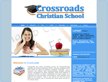 Tablet Screenshot of crossroadschristianschool.com